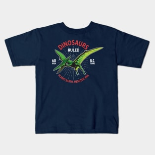 King of the Skies: Pterodactyl in the Darkness Kids T-Shirt